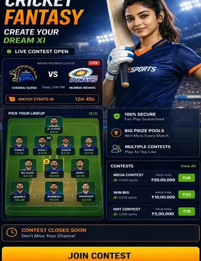 Hero11 (hero11) fantasy cricket & matchday visual 3
